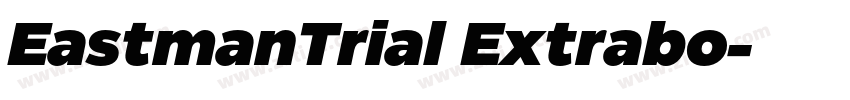 EastmanTrial Extrabo字体转换